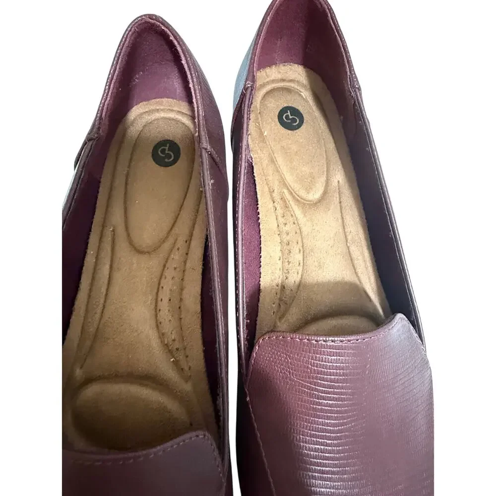 Dressbarn Burgundy Stella Loafers - Size 9.5 - NEW